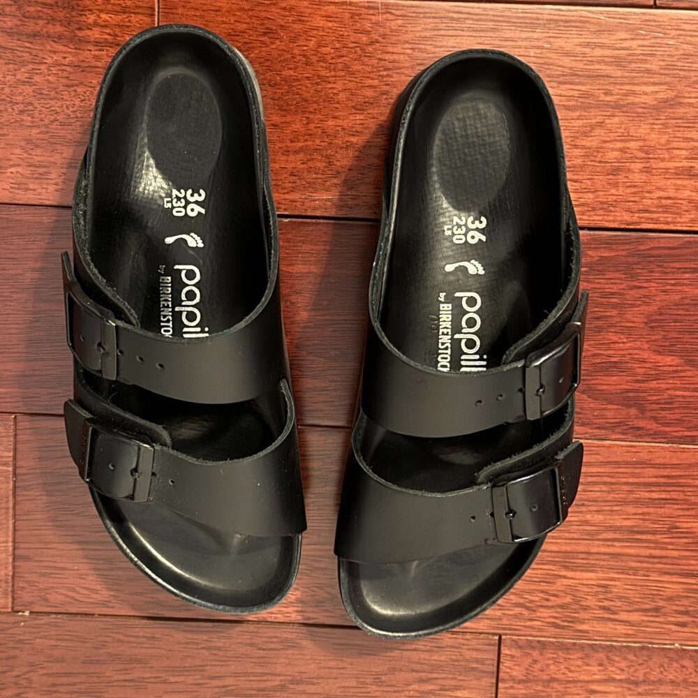BIRKENSTOCK Arizona Flex Leather Platform - Picture 4 of 12